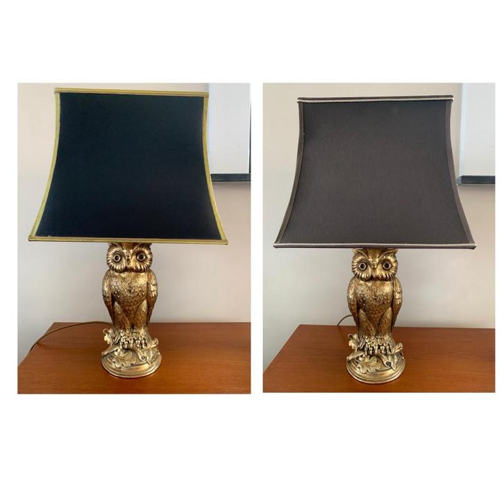 Lampe hiboux Deknudt vintage, Maison & Meubles, Lampes | Lampes de table, Utilisé, Enlèvement