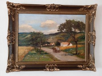 Olieverfschilderij van  arie wassenburg, Delft beschikbaar voor biedingen