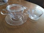 NIEUW Glazen theeset (5 stuks): theepot en beker, Ophalen, Glas