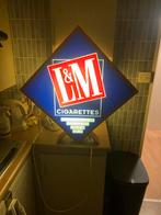 Vintage reclame bord L&M, Verzamelen, Ophalen, Zo goed als nieuw, Reclamebord