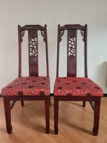 Lot de 4 chaises Style Chinois beschikbaar voor biedingen