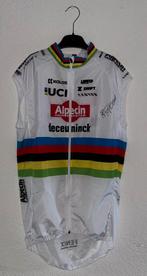 Windvest wereldkampioentrui Mathieu van der Poel gesigneerd, Sport en Fitness, Wielrennen, Ophalen of Verzenden, Zo goed als nieuw