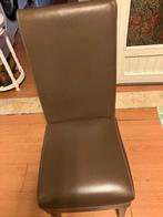 Stoelen, Huis en Inrichting, Stoelen, Ophalen, Bruin, Leer, Zo goed als nieuw