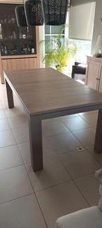 Massieve teak eettafel, Ophalen, Zo goed als nieuw