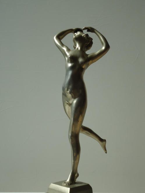 M. FIORUCCI art deco bronzen dansend naakt danseuse brons, Antiek en Kunst, Kunst | Beelden en Houtsnijwerken, Ophalen of Verzenden