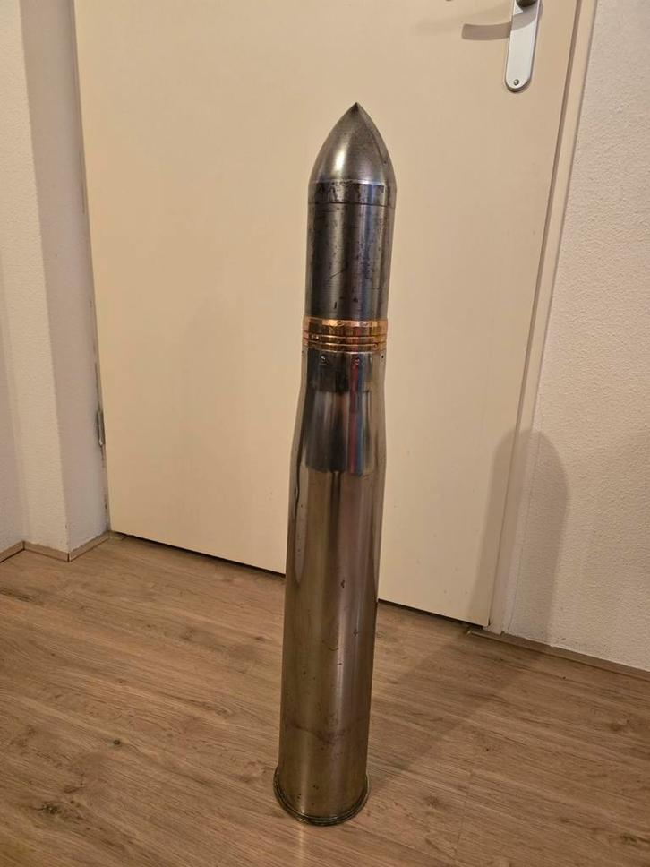 LOT 8 obus met Panzerdoorborende kop 90mm gun M1/M2/M3 INERT, Verzamelen, Militaria | Tweede Wereldoorlog, Ophalen of Verzenden