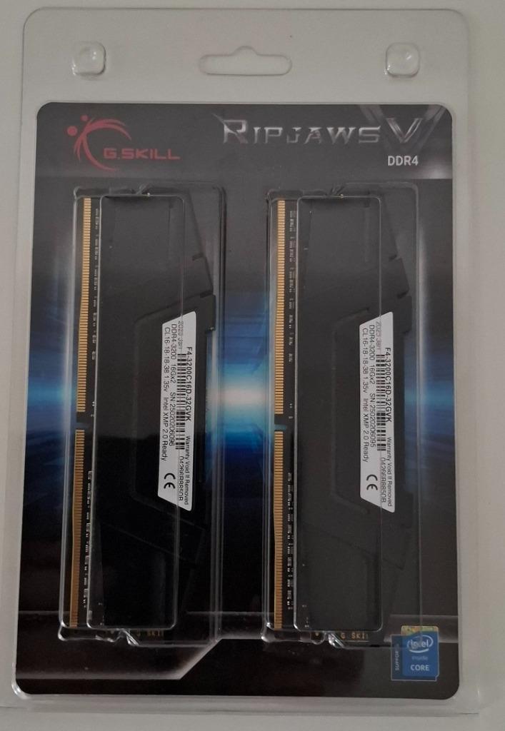 32gb Kit DDR4 3200 CL16 - G.Skill Ripjaws V (nieuw, sealed), Computers en Software, RAM geheugen, Nieuw, Desktop, 32 GB, DDR4