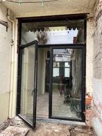 Tuindeur en raam in aluminium Steel Look Black van Reynaers, Doe-het-zelf en Bouw, Raamkozijn, Gebruikt, Ophalen, 225 cm of meer