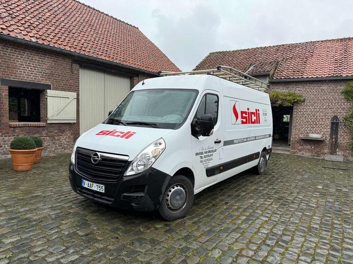 Opel Movano 2.3d BiTurbo H2 L3 - BELG - 1° EIG - HISTORy, Auto's, Bestelwagens en Lichte vracht, Te koop, ABS, Achteruitrijcamera