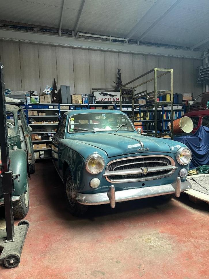 Peugeot 403 berline, Auto's, Peugeot, Particulier, Overige modellen, Benzine, Berline, 4 deurs, Handgeschakeld, Blauw, Grijs, Stof