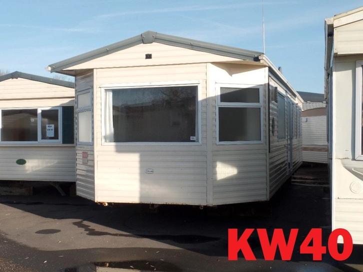 Ruim aanbod stacaravans en chalets met dubbel glas + CV, Caravanes & Camping, Caravanes résidentielles, jusqu'à 6, Enlèvement