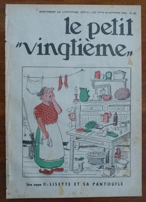 TINTIN – PETIT VINGTIEME – n43 du 26 OCTOBRE 1933 - CIGARES, Livres, BD, Utilisé, Une BD, Envoi