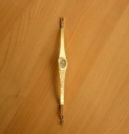 Vintage Gold plated automatisch mechanisch horloge Claudia, Handtassen en Accessoires, Horloges | Antiek, Ophalen of Verzenden