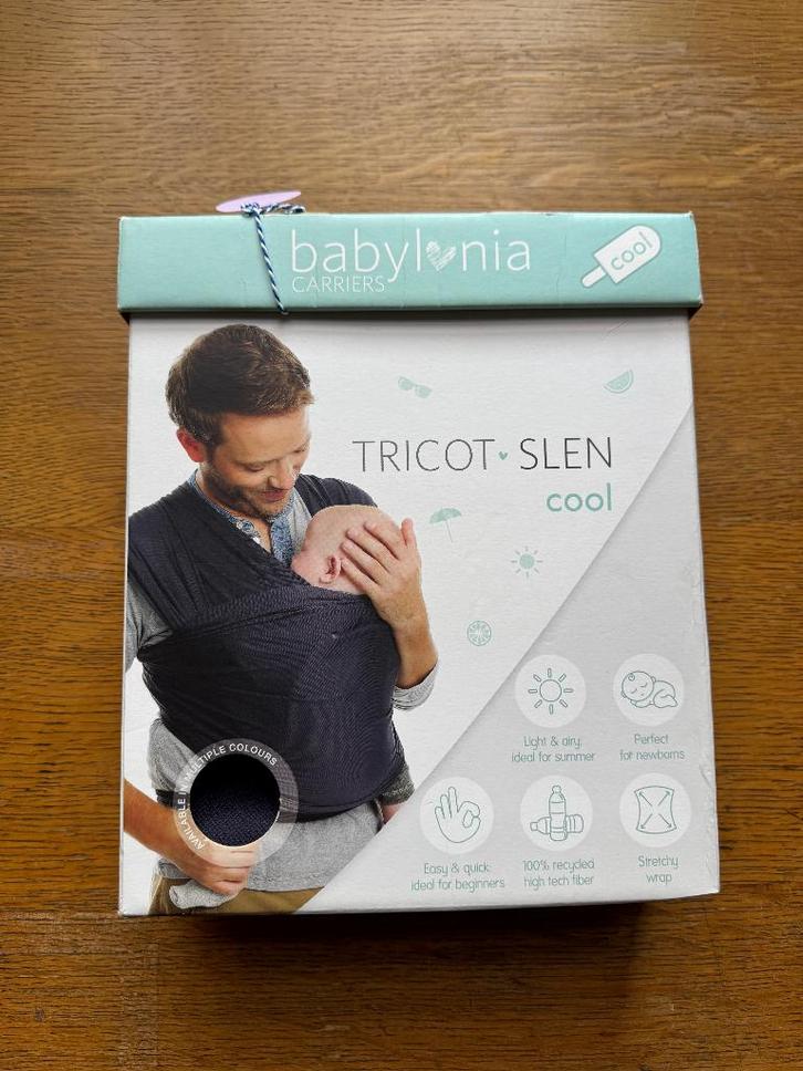 BABYLONIA Tricot-Slen Cool - draagdoek baby, Enfants & Bébés, Porte-bébés & Écharpe porte bébé, Comme neuf, Écharpe de portage