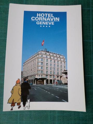 Tintin - carte postale Hôtel Cornavin - Affaire Tournesol  beschikbaar voor biedingen