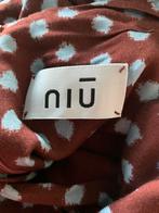 Bloes merk niu burgundy met lichtblauwe bolletjes, Enlèvement, Taille 38/40 (M)