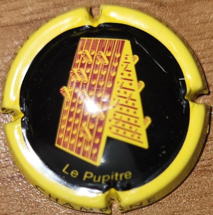 Champagnecapsule van VIGNERONS zwart & geel nr 727f, Verzamelen, Wijnen, Nieuw, Champagne, Frankrijk, Ophalen of Verzenden