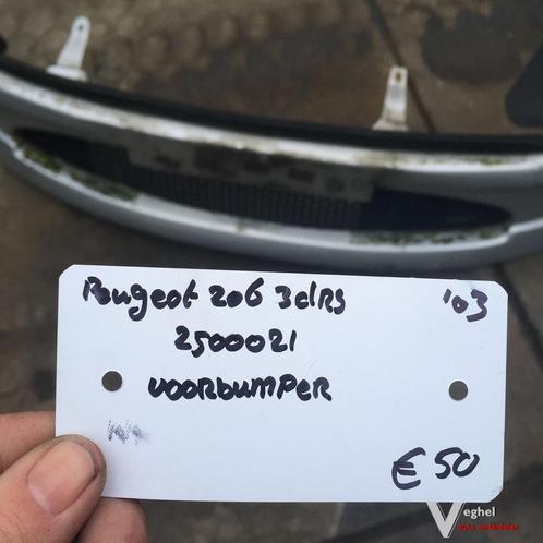 Peugeot 206 3drs 2003 Quicksilver Wagennr 2500021   Voorbump, Auto-onderdelen, Carrosserie, Bumper, Voor, Gebruikt, Ophalen
