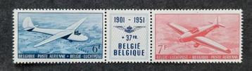 België: OBP PA26/27 ** Aëro-Club 1951. beschikbaar voor biedingen