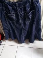 jupe jeans taille 96cm hanches130cm longeur77cm, Sans marque, Bleu, Porté, Sous le genou