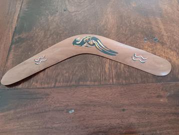 Aboriginal boomerang handgeverfd