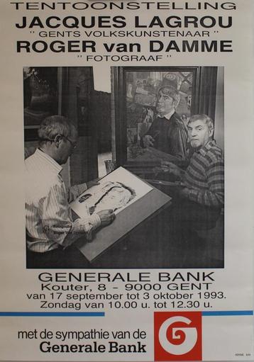 JACQUES LAGROU  ROGER van DAMME 1993 AFFICHE beschikbaar voor biedingen