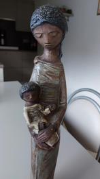 Keramiek zwarte Madonna  met kind. 43cm hoog, Antiek en Kunst, Ophalen