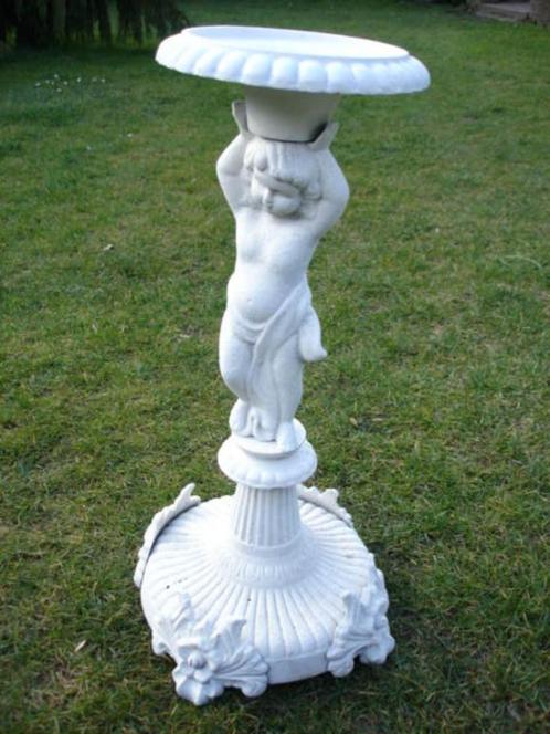 statue d un personnage bougeoir en fonte patinée, Jardin & Terrasse, Statues de jardin, Neuf, Autres types, Métal, Enlèvement ou Envoi