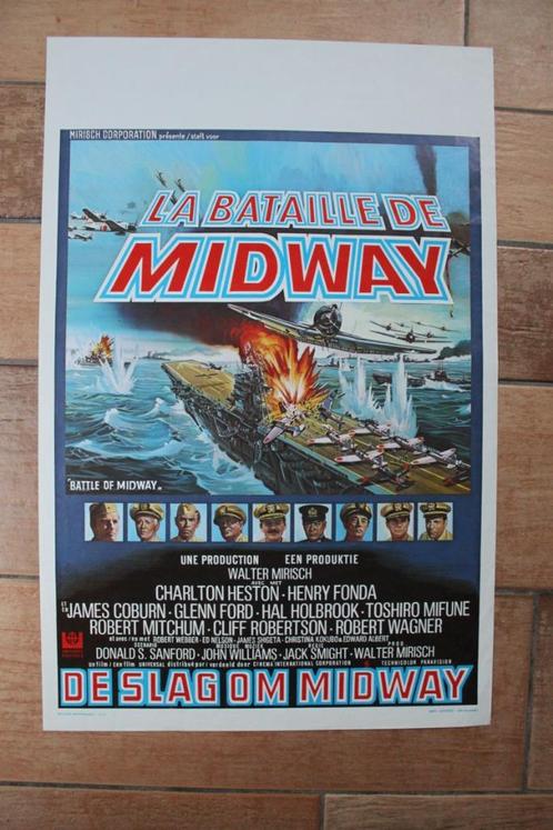 filmaffiche Midway 1976 Henry Fonda filmposter, Collections, Posters & Affiches, Comme neuf, Cinéma et TV, A1 jusqu'à A3, Rectangulaire vertical