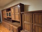 Wandkast + barkast + tafel in massief eik, Huis en Inrichting, Ophalen, Zo goed als nieuw