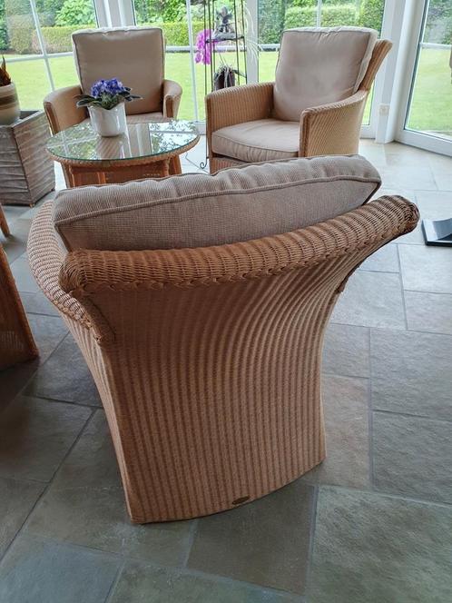 Rotan zetels, Huis en Inrichting, Complete eetkamers, Zo goed als nieuw, 4 tot 6 stoelen, Ophalen