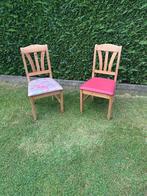 Houten stoelen ( 4 stuks ), Ophalen, Hout, Gebruikt, Bruin