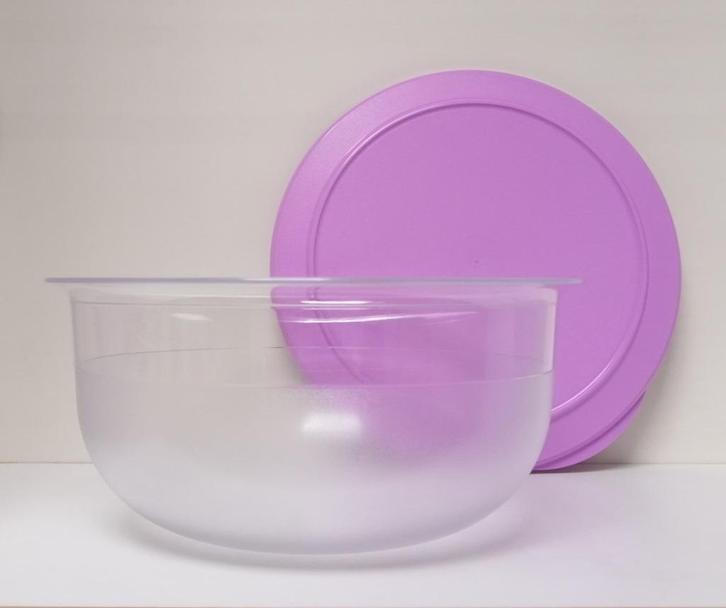 Tupperware™ Slakom « Tafellijn » 3,5 liter - roze, Huis en Inrichting, Keuken | Tupperware, Nieuw, Bak of Kom, Paars, Verzenden