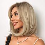 Pruik schouderlang bob model met steil haar model Kristy, Handtassen en Accessoires, Uiterlijk | Haarverzorging, Verzenden, Nieuw