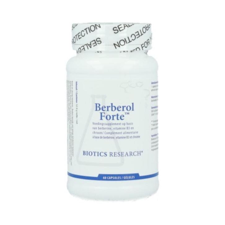 Biotics Berberol Forte | 60 capsules, Sport en Fitness, Gezondheidsproducten en Wellness, Nieuw, Ophalen of Verzenden