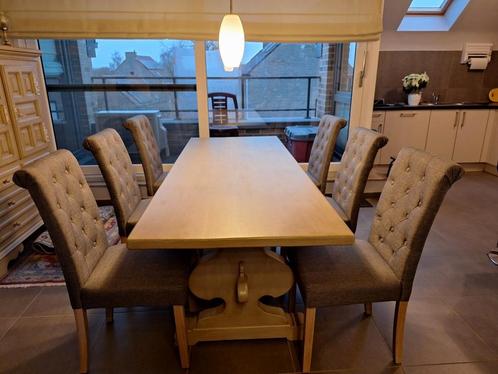 Eetplaats met stoelen, Barkast dressoir en salon tafel., Huis en Inrichting, Complete eetkamers, Zo goed als nieuw, Ophalen