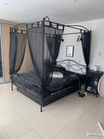 Hemelbed met watermatras + 2 nachtkastjes, Ophalen, Zo goed als nieuw, 160 cm