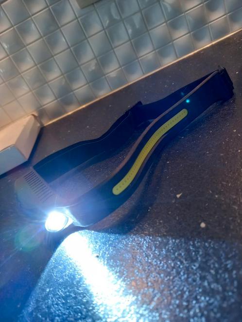 Oplaadbare LED Hoofdlamp, Caravans en Kamperen, Zaklampen, Nieuw, Accu, Ophalen of Verzenden