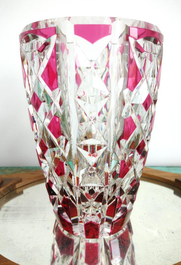 Val St Lambert zware Art Deco vaas, Antiek en Kunst, Antiek | Glaswerk en Kristal, Ophalen of Verzenden