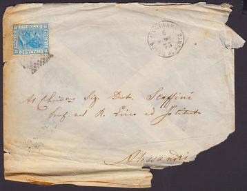 1867 - ITALIË - Cover - Koning Victor Emanuel II + CAGLIARI beschikbaar voor biedingen