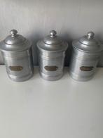 3 oude aluminium dozen (koffie/suiker/witlof), Ophalen of Verzenden, Aluminium