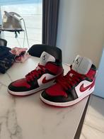 Nike Air Jordan 1 Mid rood/zwart/wit – maat 39, Ophalen, Zo goed als nieuw, Schoenen