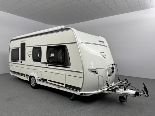 Fendt Saphir 515 SG COMPLEET Airvoortent Mover Casetteluifel, Caravans en Kamperen, Caravans, Rondzit, Fendt, 2 aparte bedden