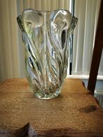 vase en verre - 25 cm haut - 18 cm large, Ophalen, Glas