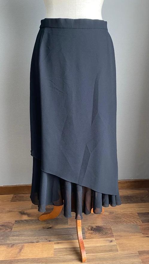 Zwarte lange rok Hermann Lange maat 40, Kleding | Dames, Rokken, Zo goed als nieuw, Maat 38/40 (M), Zwart, Onder de knie, Verzenden