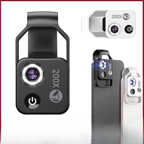 Mobiele Telefoon Microscoop (200X) IOS & Android, Telecommunicatie, Mobiele telefoons | Toebehoren en Onderdelen