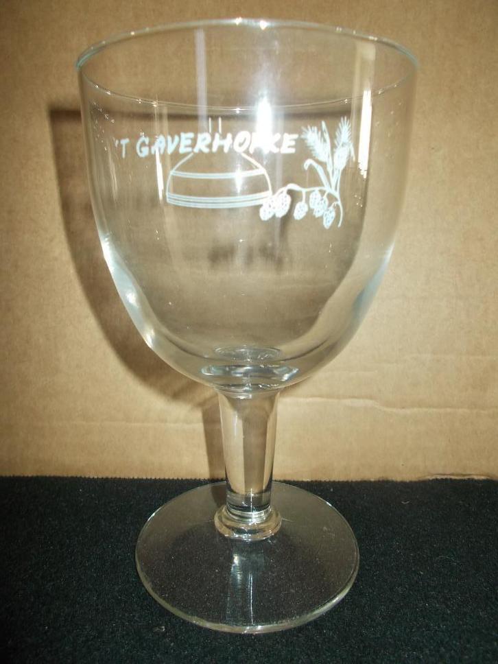 Bierglas brouwerij 't Gaverhopke - Stasegem - klein logo, Verzamelen, Biermerken, Zo goed als nieuw, Glas of Glazen, Overige merken
