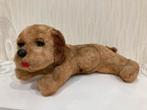Heel oude liggende hond met bijtje (made in Japan) 1950-60, Antiek en Kunst, Antiek | Speelgoed, Ophalen of Verzenden