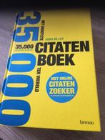 Het grote Citatenboek (Gerd De Ley), Boeken, Ophalen of Verzenden, Zo goed als nieuw, Gerd De Ley, Eén auteur