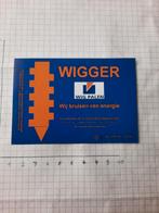 Bieretiket Wigger, Verzamelen, Biermerken, Ophalen of Verzenden, Nieuw